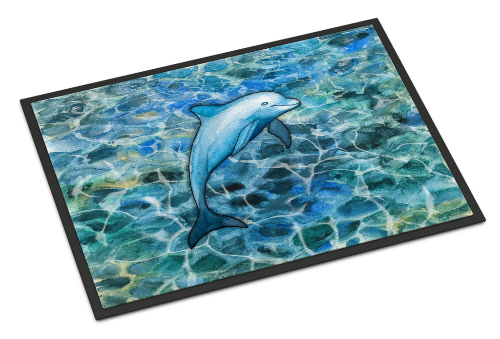 Dolphin Doormat Indoor Outdoor 18H X 27W Front Door Mat Rugs for Entryway, Non Slip Washable