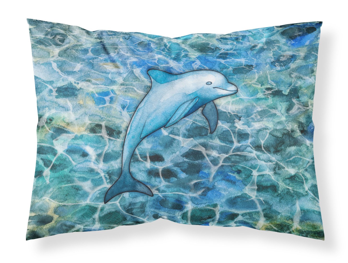 Dolphin Standard Pillowcase Lightweight Super Soft Easy Care Decorative Artwork Pillowcase, Standard