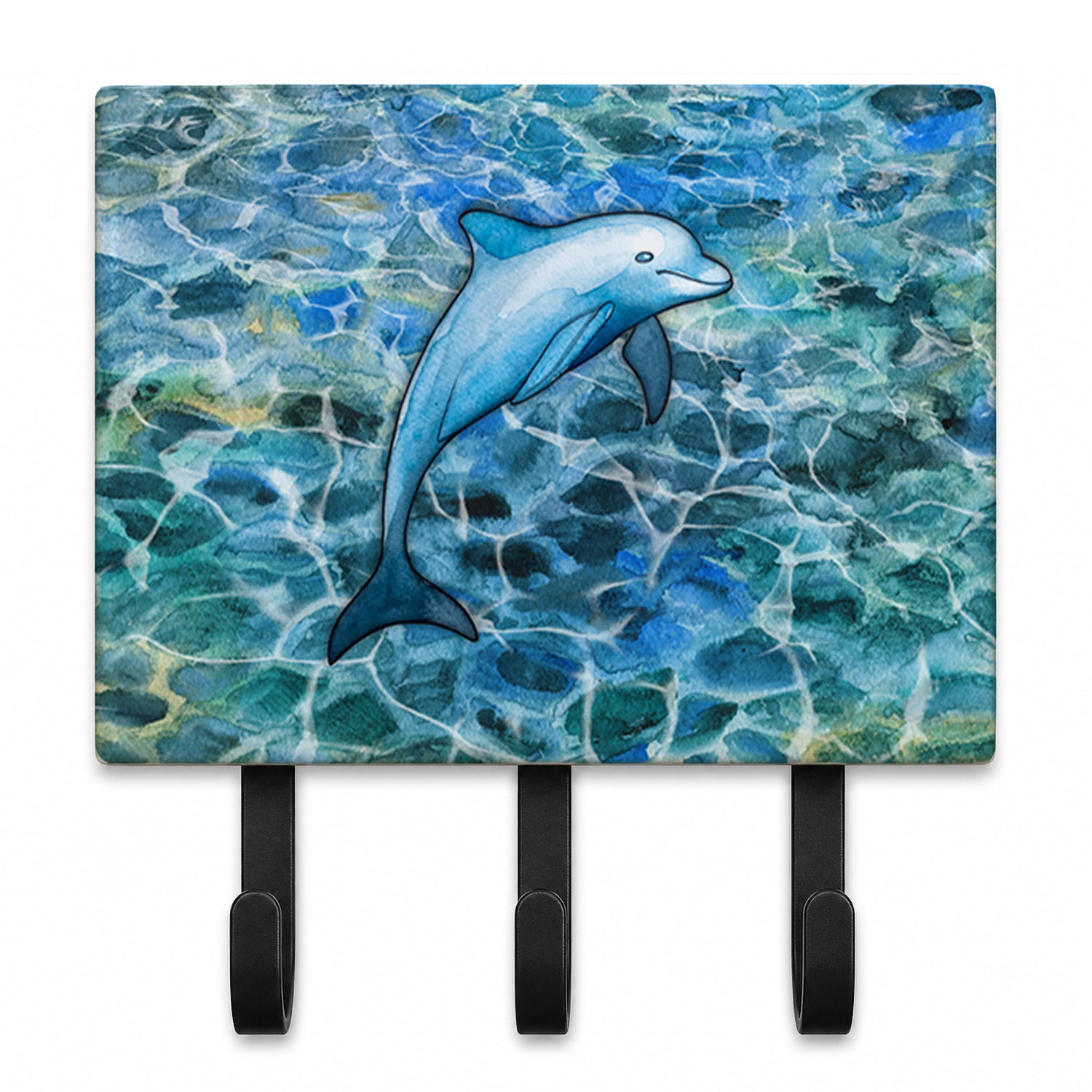 Dolphin Leash or Key Holder Wall Hooks, Coat Rack Wall Mount, for Hanging Keys, Towels, Aprons, Leashes
