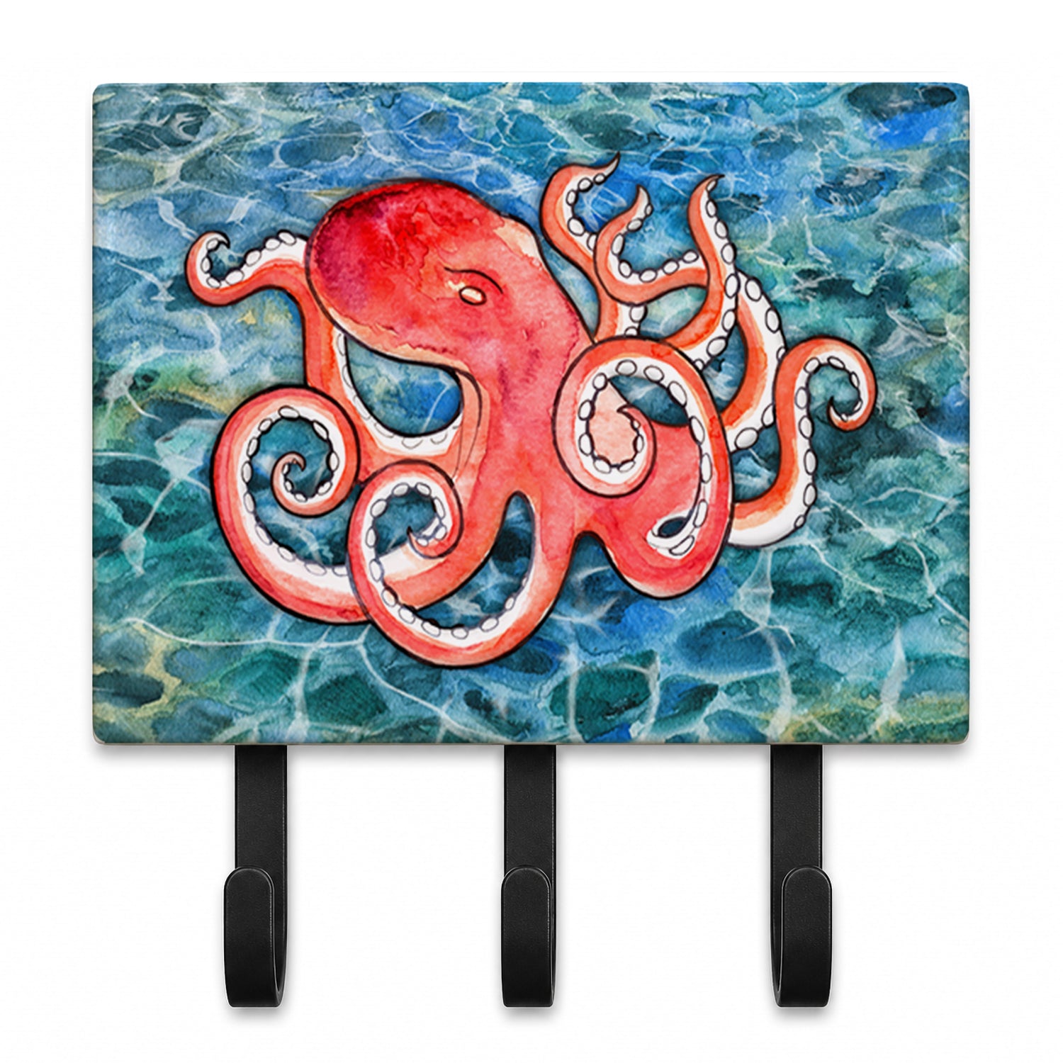 Octopus Leash or Key Holder Wall Hooks, Coat Rack Wall Mount, for Hanging Keys, Towels, Aprons, Leashes