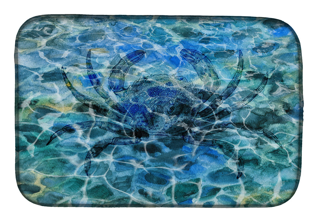 Crab Under water Dish Drying Mat Absorbent Dish Drying Mat Pad for Kitchen Counter Dish Drainer Mat for Countertop, 14 x 21", Multicolor