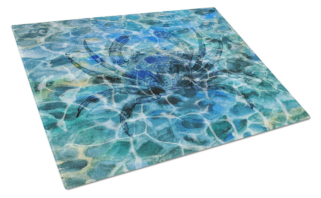 Crab Under water Cutting Board Tempered Glass Kitchen Cutting Surface, Heat Resistant Chopping, Non-Slip Feet, Food Prep & Serving