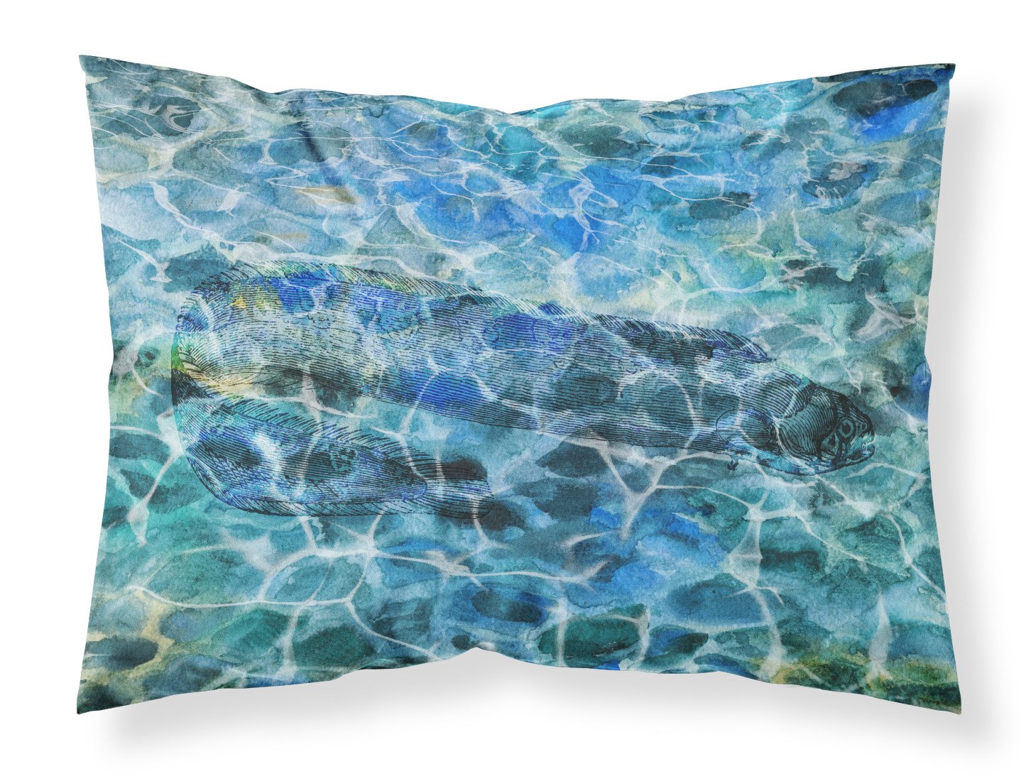 Eel Under water Standard Pillowcase Lightweight Super Soft Easy Care Decorative Artwork Pillowcase, Standard