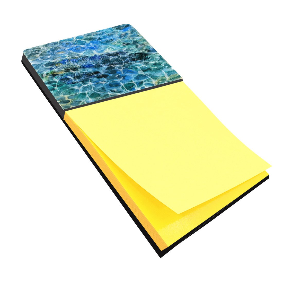 Eel Under water Watercolor Sticky Note Holder Refillable Dispenser Desk Accessory 3x3 Pad Gift