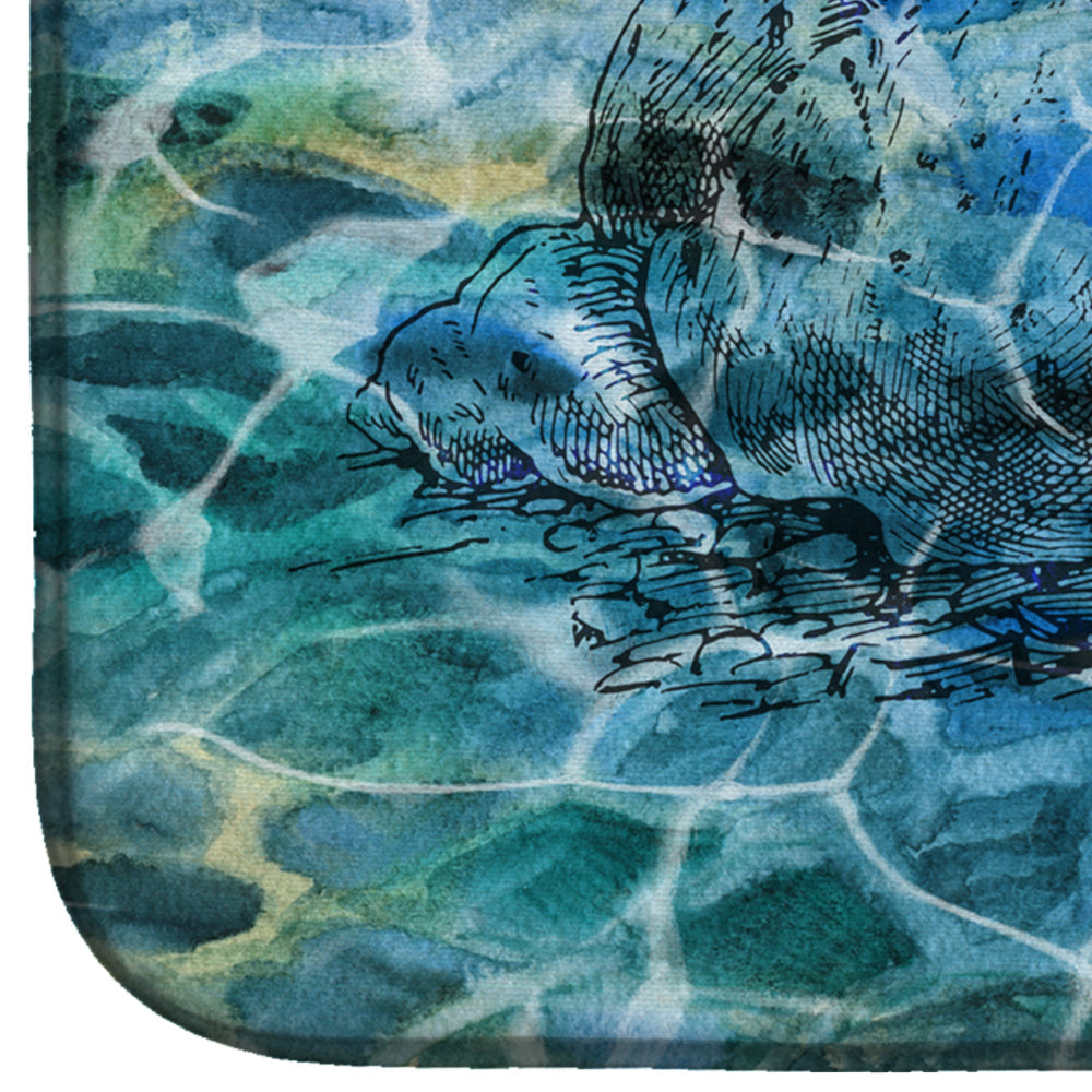 Hermit Crab Under water Dish Drying Mat Absorbent Dish Drying Mat Pad for Kitchen Counter Dish Drainer Mat for Countertop, 14 x 21", Multicolor