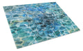 Octopus Under water Cutting Board Tempered Glass Kitchen Cutting Surface, Heat Resistant Chopping, Non-Slip Feet, Food Prep & Serving