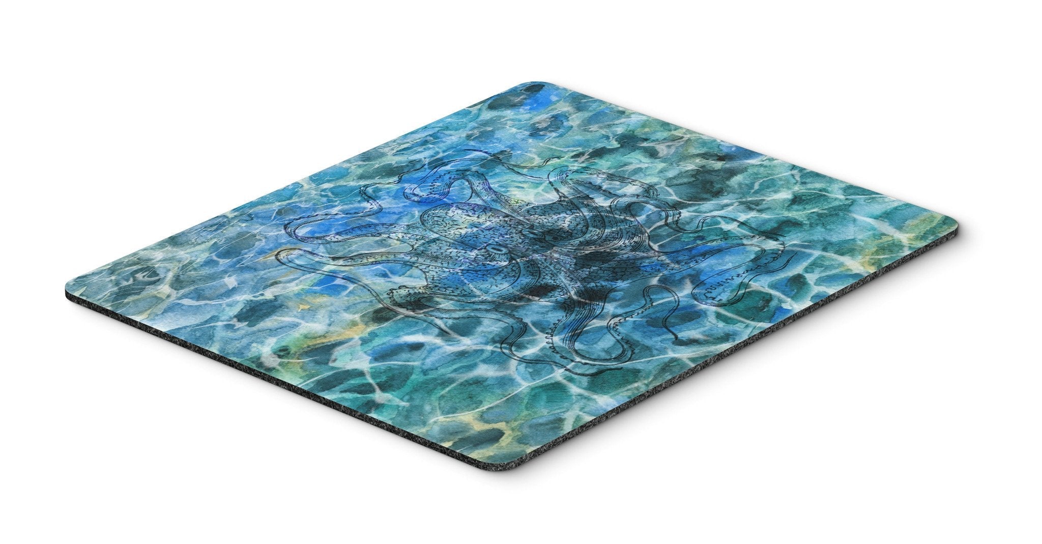 Octopus Under water Mouse Pad, Heat Resistant Trivet Hot Pad , Non Slip Rubber Desk Mat, Kitchen Counter Protector, Home Office Decor Gift