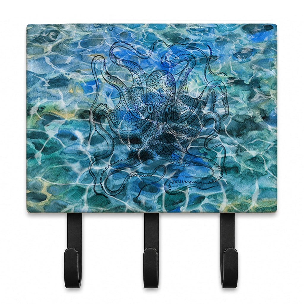 Octopus Under water Leash or Key Holder Wall Hooks, Coat Rack Wall Mount, for Hanging Keys, Towels, Aprons, Leashes
