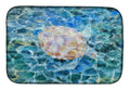 Sea Turtle Under water Dish Drying Mat Absorbent Dish Drying Mat Pad for Kitchen Counter Dish Drainer Mat for Countertop, 14 x 21", Multicolor