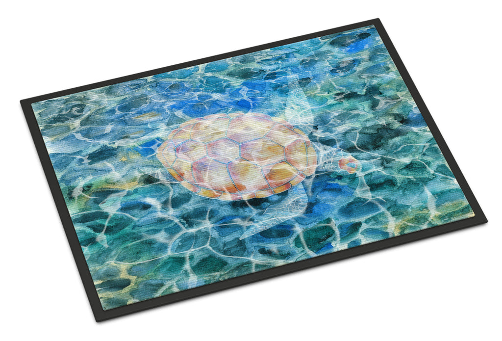 Sea Turtle Under water Doormat Indoor Outdoor 18H X 27W Front Door Mat Rugs for Entryway, Non Slip Washable