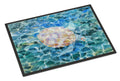 Sea Turtle Under water Doormat Indoor Outdoor 18H X 27W Front Door Mat Rugs for Entryway, Non Slip Washable