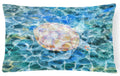Sea Turtle Under water Decorative Throw Pillow 12x16 Indoor Outdoor Accent Cushion, Fabric Cover with Insert for Sofa, Bed, Porch & Living Room