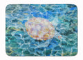 Sea Turtle Under water Memory Foam Kitchen Mat Machine Washable Anti-Fatigue Cushion Comfort Bath or Kitchen Rug