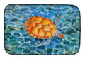Sea Turtle Dish Drying Mat Absorbent Dish Drying Mat Pad for Kitchen Counter Dish Drainer Mat for Countertop, 14 x 21", Multicolor