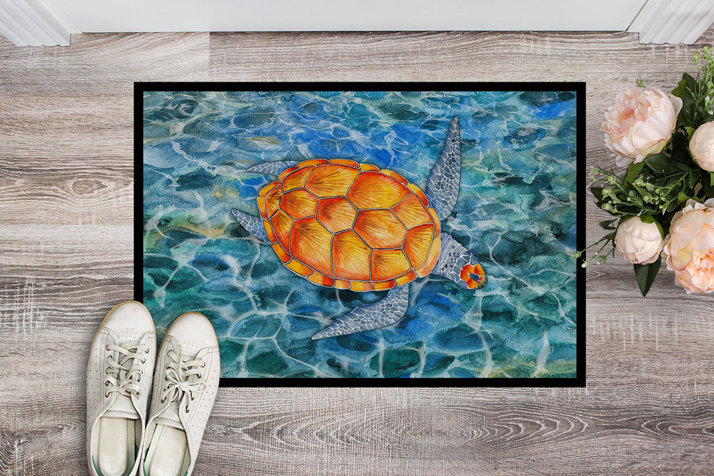 Sea Turtle Doormat Indoor Outdoor 18H X 27W Front Door Mat Rugs for Entryway, Non Slip Washable