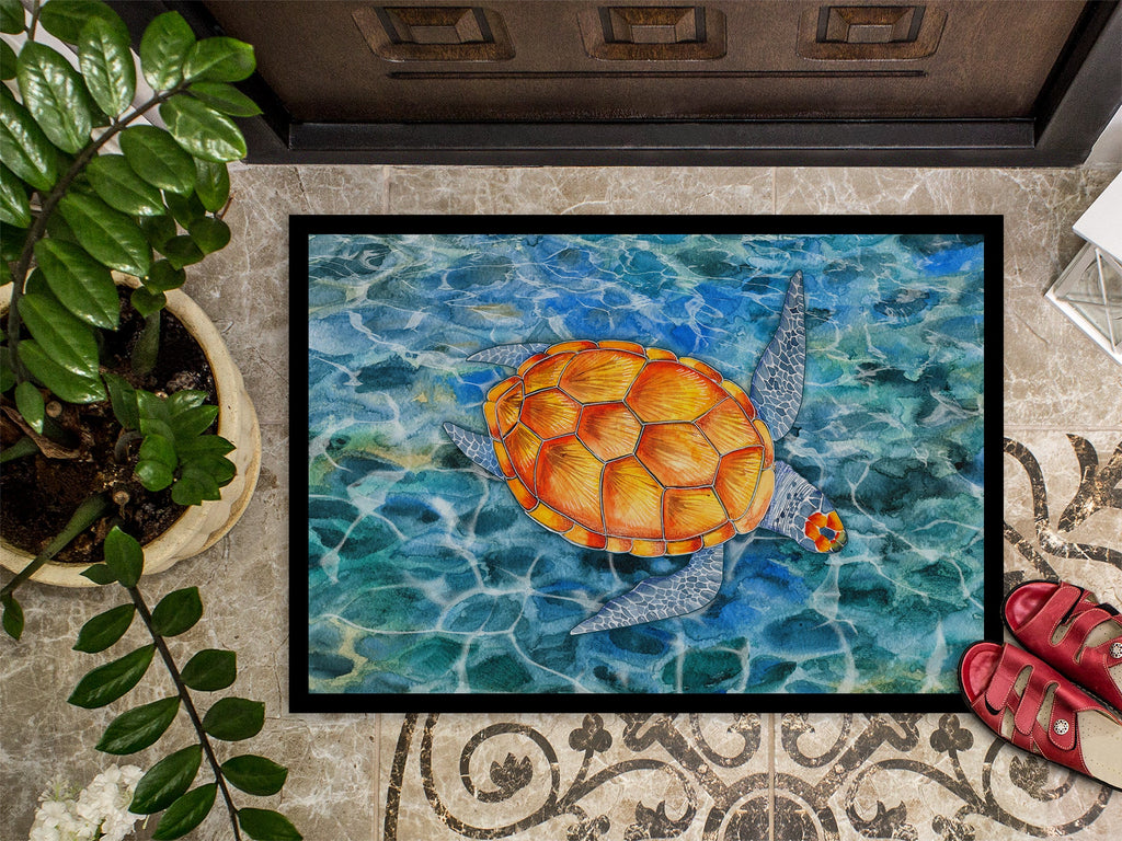 Sea Turtle Doormat Indoor Outdoor 18H X 27W Front Door Mat Rugs for Entryway, Non Slip Washable