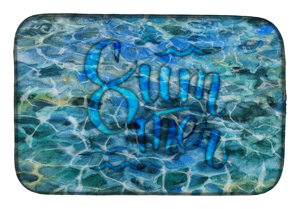 Summer Under Water Dish Drying Mat Absorbent Dish Drying Mat Pad for Kitchen Counter Dish Drainer Mat for Countertop, 14 x 21", Multicolor