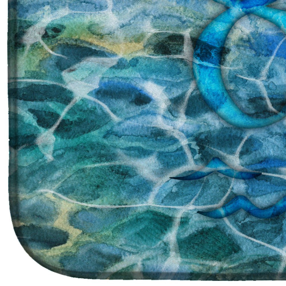 Summer Under Water Dish Drying Mat Absorbent Dish Drying Mat Pad for Kitchen Counter Dish Drainer Mat for Countertop, 14 x 21", Multicolor