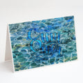 Summer Under Water Greeting Cards Pack of 8 Blank Cards with Envelopes Whimsical A7 Size 5x7