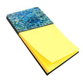 Summer Under Water Watercolor Sticky Note Holder Refillable Dispenser Desk Accessory 3x3 Pad Gift