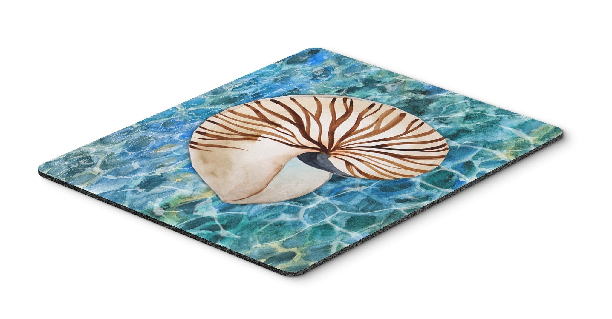 Sea Shell and Water Mouse Pad, Heat Resistant Trivet Hot Pad , Non Slip Rubber Desk Mat, Kitchen Counter Protector, Home Office Decor Gift