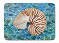 Sea Shell and Water Memory Foam Kitchen Mat Machine Washable Anti-Fatigue Cushion Comfort Bath or Kitchen Rug