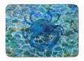 Blue Crab Under Water Memory Foam Kitchen Mat Machine Washable Anti-Fatigue Cushion Comfort Bath or Kitchen Rug