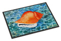 Sea Shell Doormat Indoor Outdoor 24H X 36W Front Door Mat Rugs for Entryway, Non Slip Washable Low Pile,
