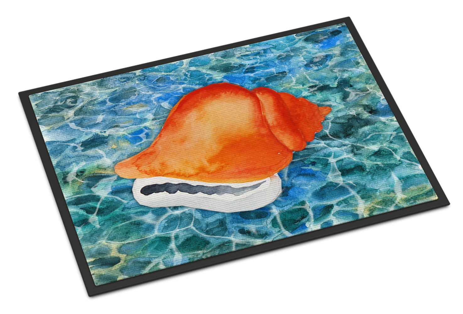Sea Shell Doormat Indoor Outdoor 24H X 36W Front Door Mat Rugs for Entryway, Non Slip Washable Low Pile,