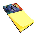 Dancers Watercolor Sticky Note Holder Refillable Dispenser Desk Accessory 3x3 Pad Gift