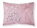 Let's Dance Linen Pink Standard Pillowcase Lightweight Super Soft Easy Care Decorative Artwork Pillowcase, Standard