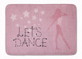 Let's Dance Linen Pink Memory Foam Kitchen Mat Machine Washable Anti-Fatigue Cushion Comfort Bath or Kitchen Rug