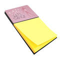 Let's Dance Linen Pink Watercolor Sticky Note Holder Refillable Dispenser Desk Accessory 3x3 Pad Gift