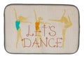 Let's Dance Linen Light Dish Drying Mat Absorbent Dish Drying Mat Pad for Kitchen Counter Dish Drainer Mat for Countertop, 14 x 21", Multicolor