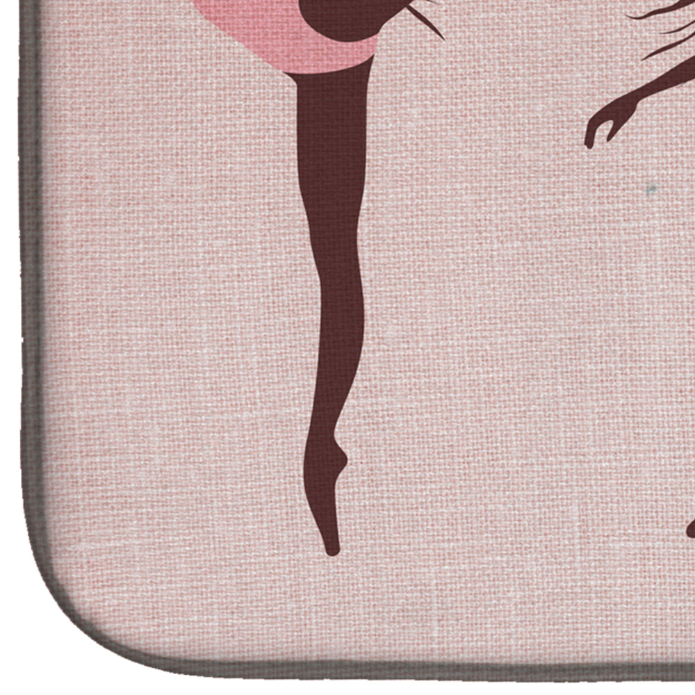Dancers Linen Pink Dish Drying Mat Absorbent Dish Drying Mat Pad for Kitchen Counter Dish Drainer Mat for Countertop, 14 x 21", Multicolor