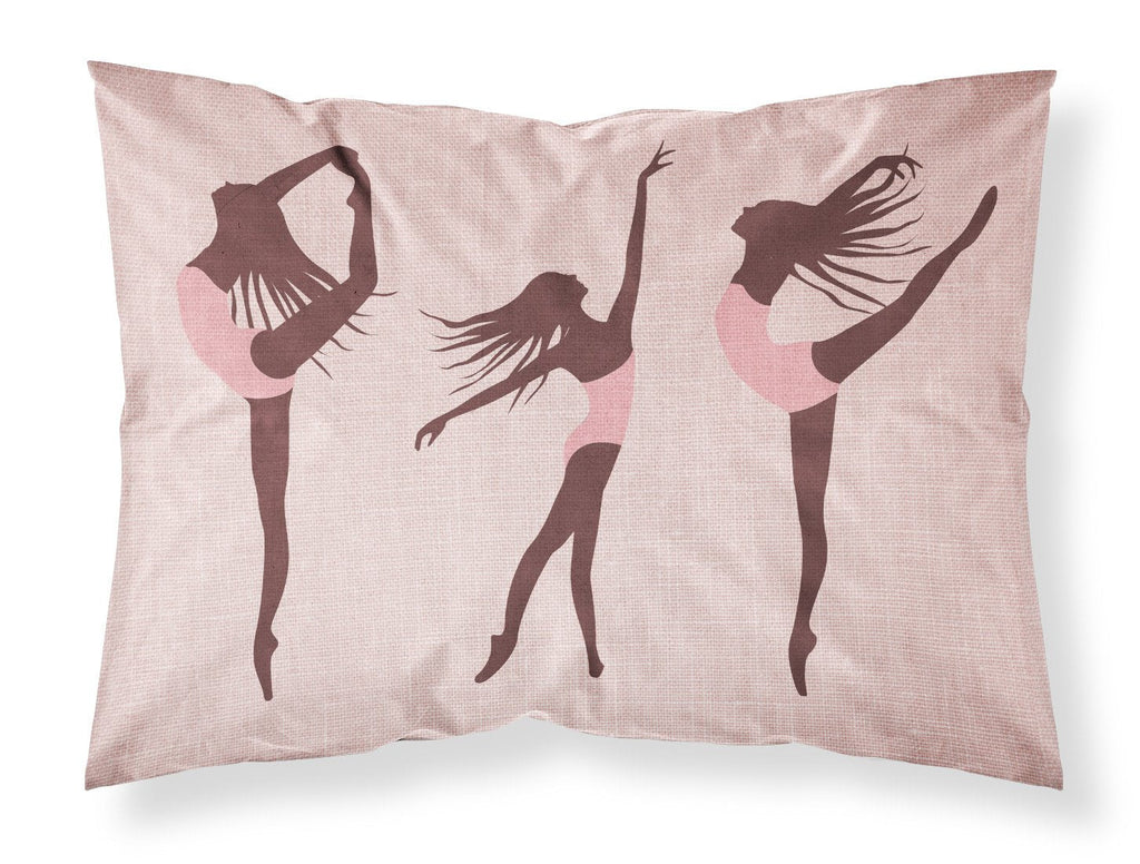 Dancers Linen Pink Standard Pillowcase Lightweight Super Soft Easy Care Decorative Artwork Pillowcase, Standard