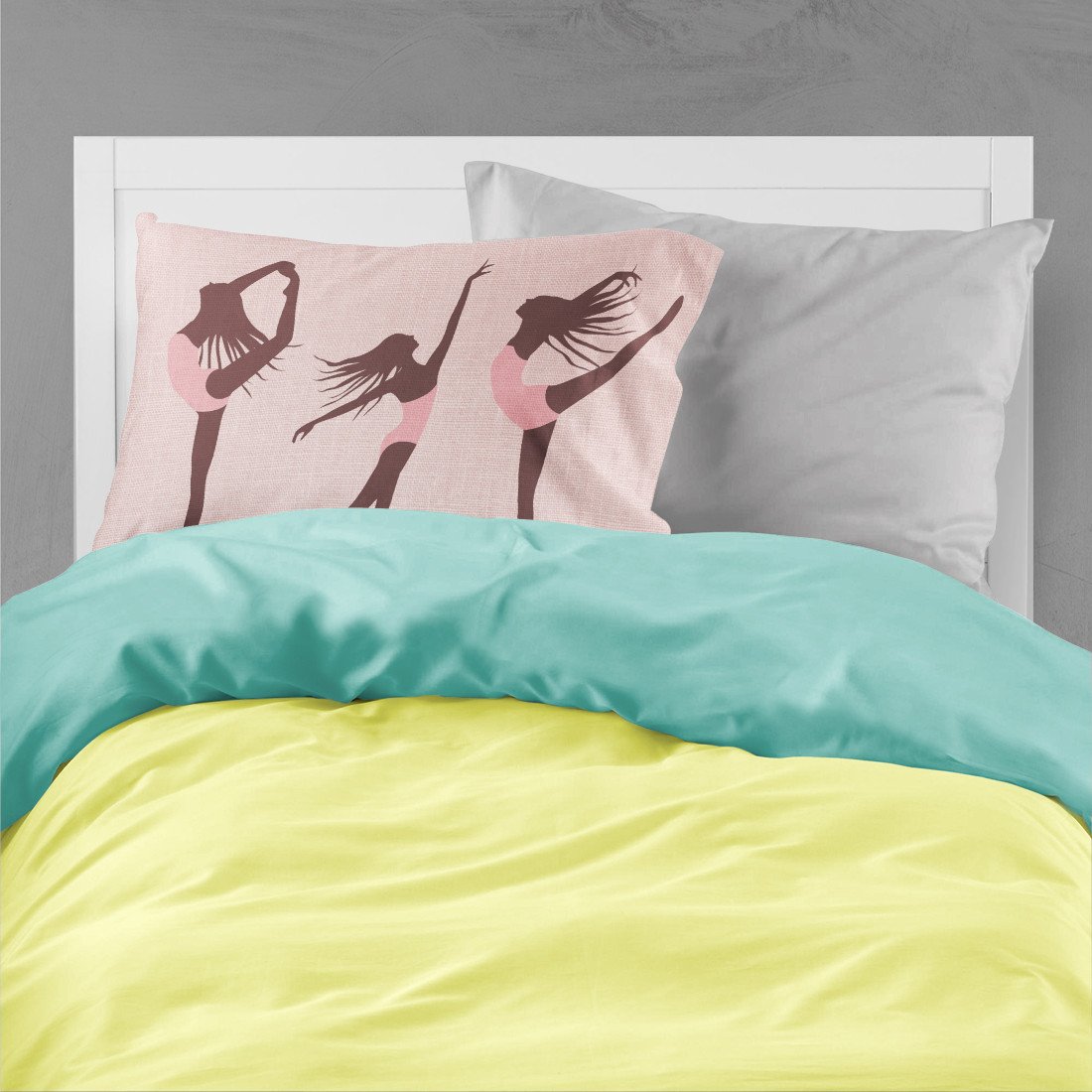 Dancers Linen Pink Standard Pillowcase Lightweight Super Soft Easy Care Decorative Artwork Pillowcase, Standard