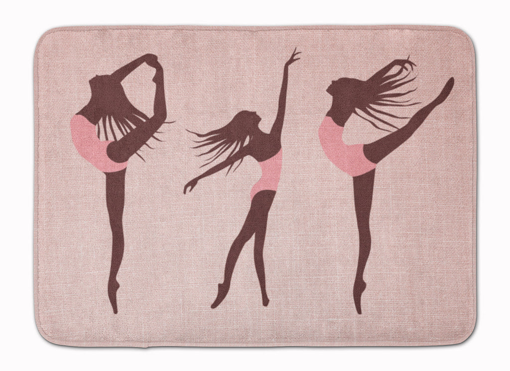 Dancers Linen Pink Memory Foam Kitchen Mat Machine Washable Anti-Fatigue Cushion Comfort Bath or Kitchen Rug