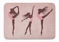 Dancers Linen Pink Memory Foam Kitchen Mat Machine Washable Anti-Fatigue Cushion Comfort Bath or Kitchen Rug