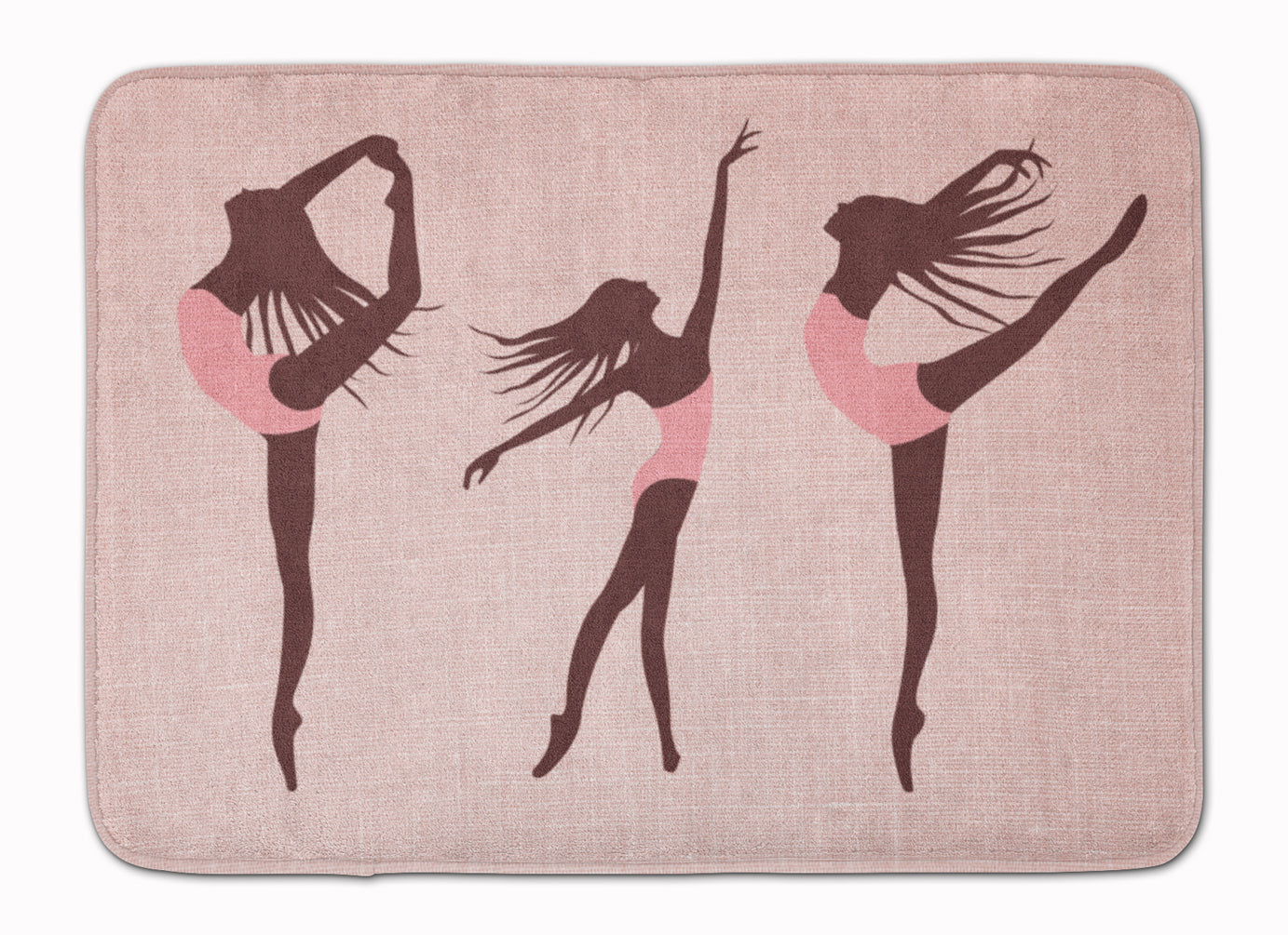Dancers Linen Pink Memory Foam Kitchen Mat Machine Washable Anti-Fatigue Cushion Comfort Bath or Kitchen Rug