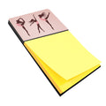 Dancers Linen Pink Watercolor Sticky Note Holder Refillable Dispenser Desk Accessory 3x3 Pad Gift