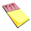 Dancers Linen Pink Polkadots Watercolor Sticky Note Holder Refillable Dispenser Desk Accessory 3x3 Pad Gift