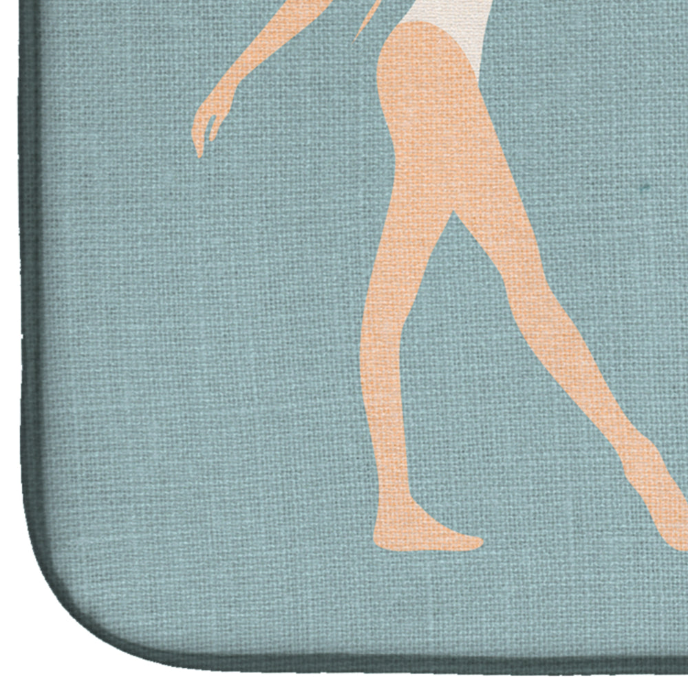 Dancing is Like Dreaming Dish Drying Mat Absorbent Dish Drying Mat Pad for Kitchen Counter Dish Drainer Mat for Countertop, 14 x 21", Multicolor