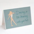 Dancing is Like Dreaming Greeting Cards Pack of 8 Blank Cards with Envelopes Whimsical A7 Size 5x7