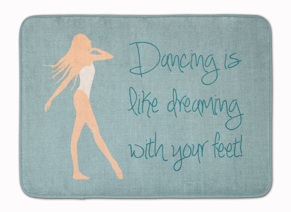 Dancing is Like Dreaming Memory Foam Kitchen Mat Machine Washable Anti-Fatigue Cushion Comfort Bath or Kitchen Rug