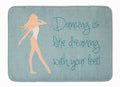 Dancing is Like Dreaming Memory Foam Kitchen Mat Machine Washable Anti-Fatigue Cushion Comfort Bath or Kitchen Rug