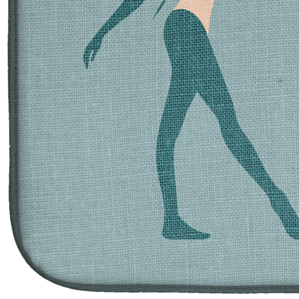 Dancing is Like Dreaming #2 Dish Drying Mat Absorbent Dish Drying Mat Pad for Kitchen Counter Dish Drainer Mat for Countertop, 14 x 21", Multicolor