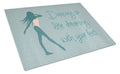Dancing is Like Dreaming #2 Cutting Board Tempered Glass Kitchen Cutting Surface, Heat Resistant Chopping, Non-Slip Feet, Food Prep & Serving