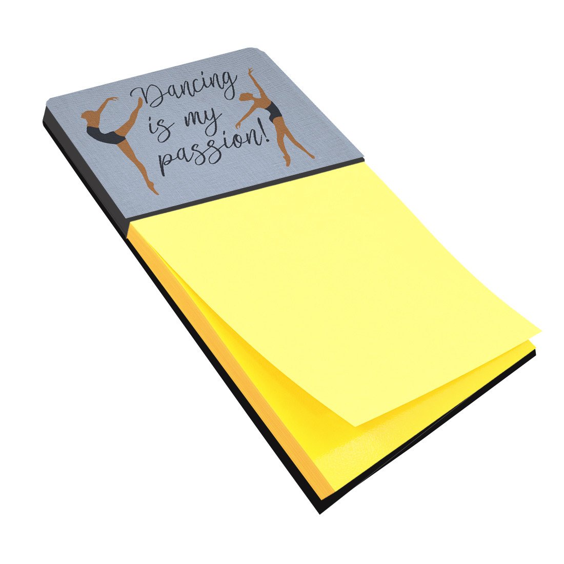 Dancing is My Passion Watercolor Sticky Note Holder Refillable Dispenser Desk Accessory 3x3 Pad Gift