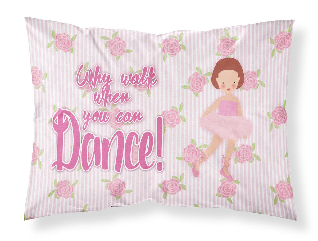 Ballet Red Short Hair Standard Pillowcase Lightweight Super Soft Easy Care Decorative Artwork Pillowcase, Standard